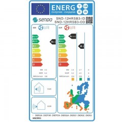 Sendo Hermes Gold SND-12/HRSB3 Κλιματιστικό Inverter 12000 BTU A++/A+ με Ιονιστή και Wi-Fi Sendo Hermes Gold SND-12/HRSB3 Κλιματιστικό Inverter 12000 BTU A++/A+ με Ιονιστή και Wi-Fi
